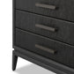 Rosenell Closed Nightstand - Black Oak Veneer