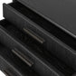 Rosenell Closed Nightstand - Black Oak Veneer