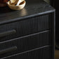 Rosenell Closed Nightstand - Black Oak Veneer