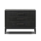 Rosenell Closed Nightstand - Black Oak Veneer