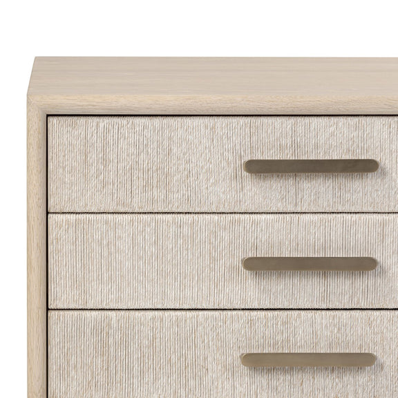 Rosenell Closed Nightstand - Natural Oak Veneer