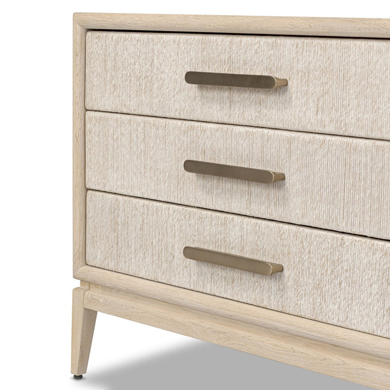 Rosenell Closed Nightstand - Natural Oak Veneer