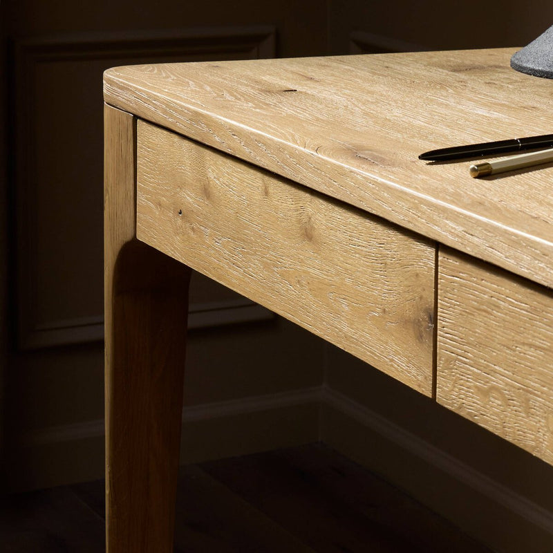 Berke Desk - Aged Smoked Oak Veneer