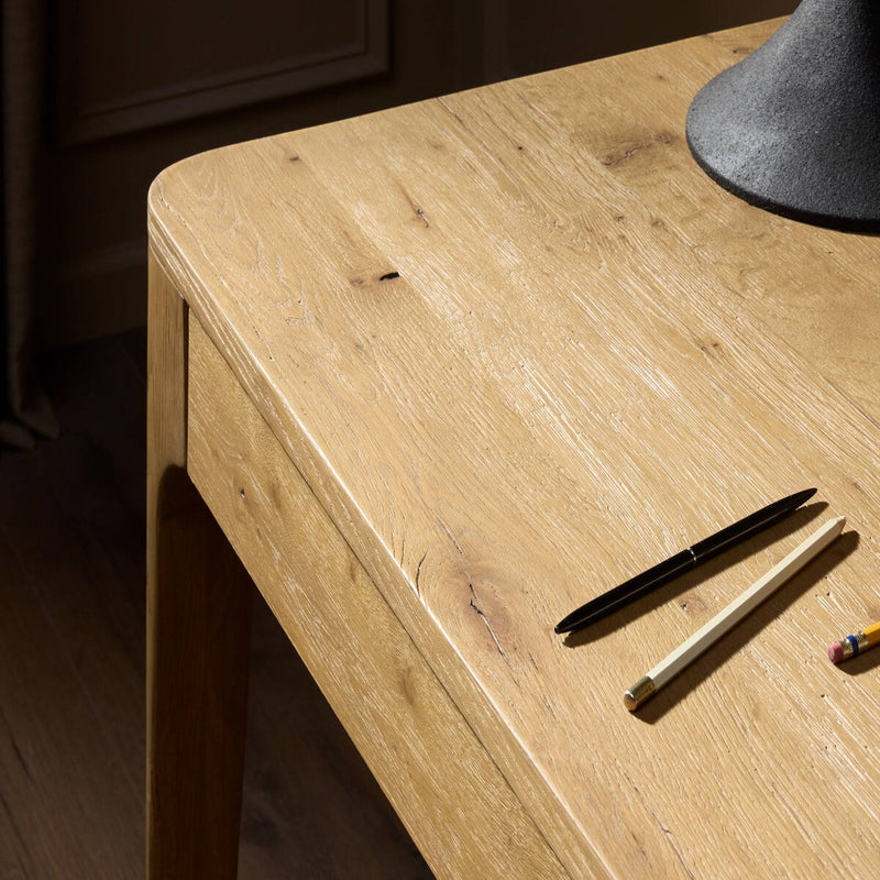 Berke Desk - Aged Smoked Oak Veneer