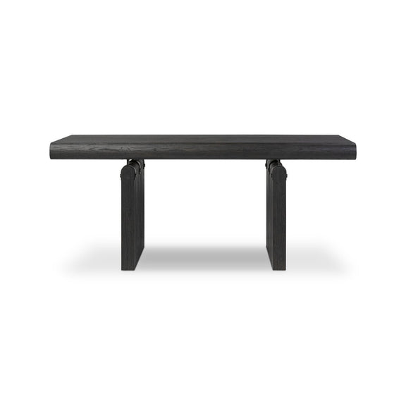 Cleo Desk - Worn Black Oak