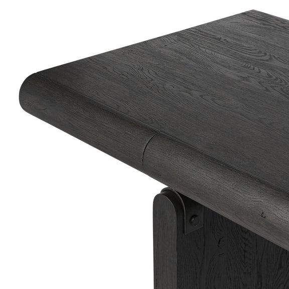 Cleo Desk - Worn Black Oak