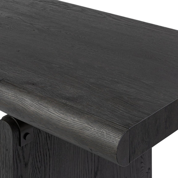 Cleo Desk - Worn Black Oak