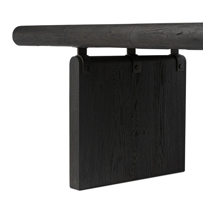 Cleo Desk - Worn Black Oak