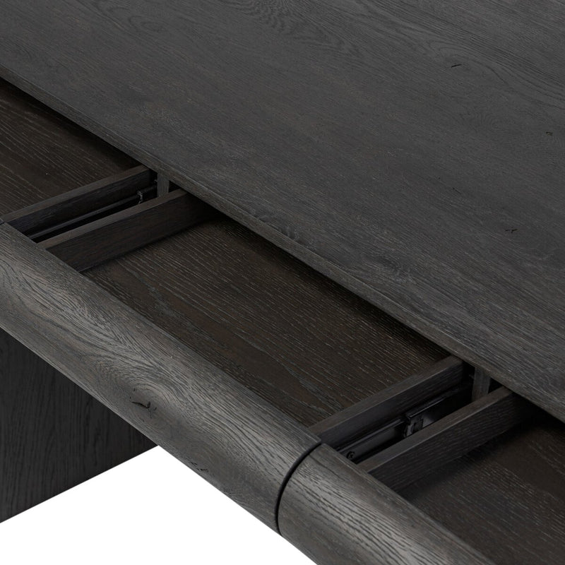 Cleo Desk - Worn Black Oak