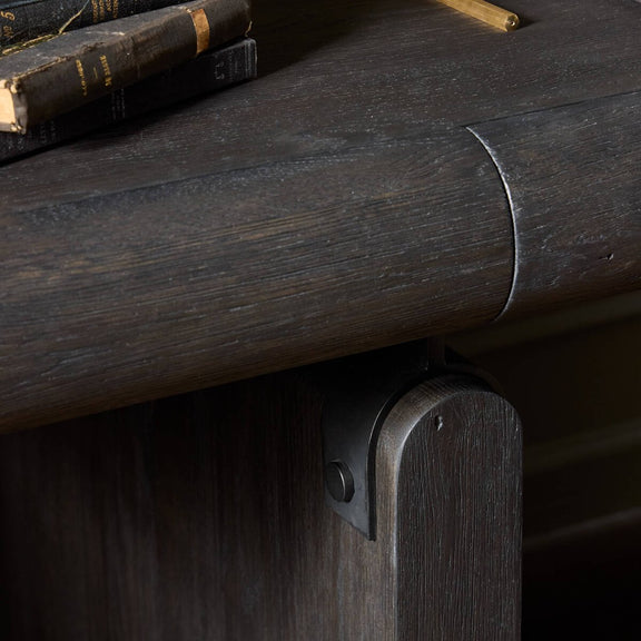 Cleo Desk - Worn Black Oak