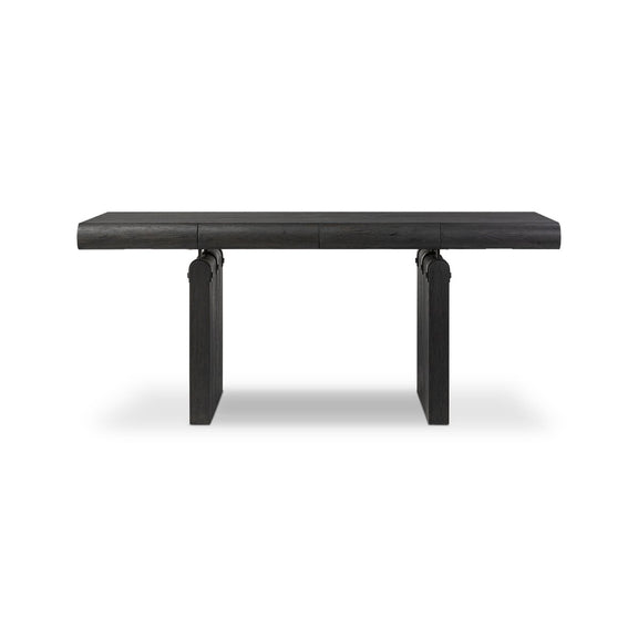 Cleo Desk - Worn Black Oak