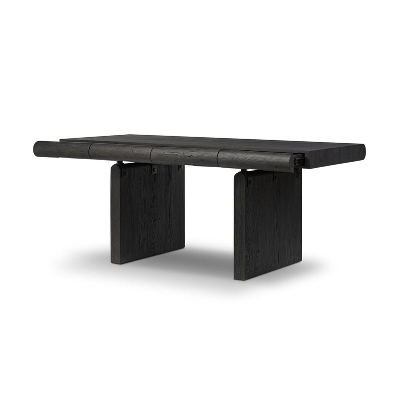 Cleo Desk - Worn Black Oak
