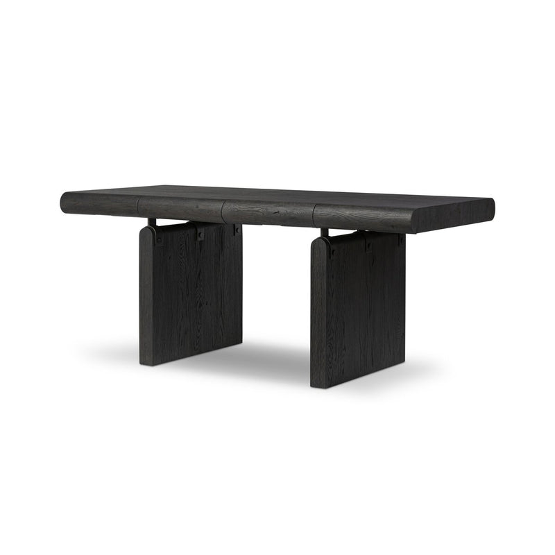 Cleo Desk - Worn Black Oak