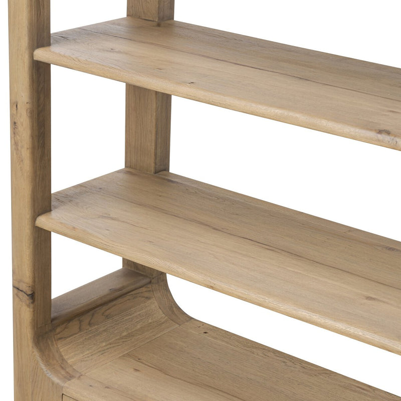 Lloyd Bookcase - Aged Natural Oak Veneer