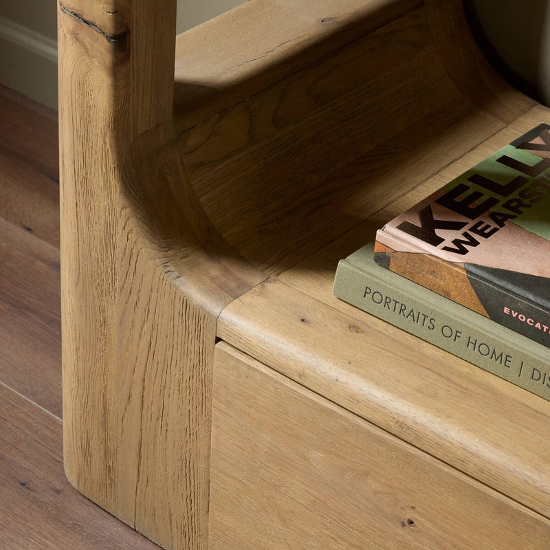 Lloyd Bookcase - Aged Natural Oak Veneer