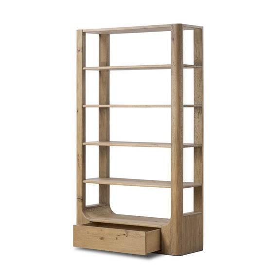 Lloyd Bookcase - Aged Natural Oak Veneer