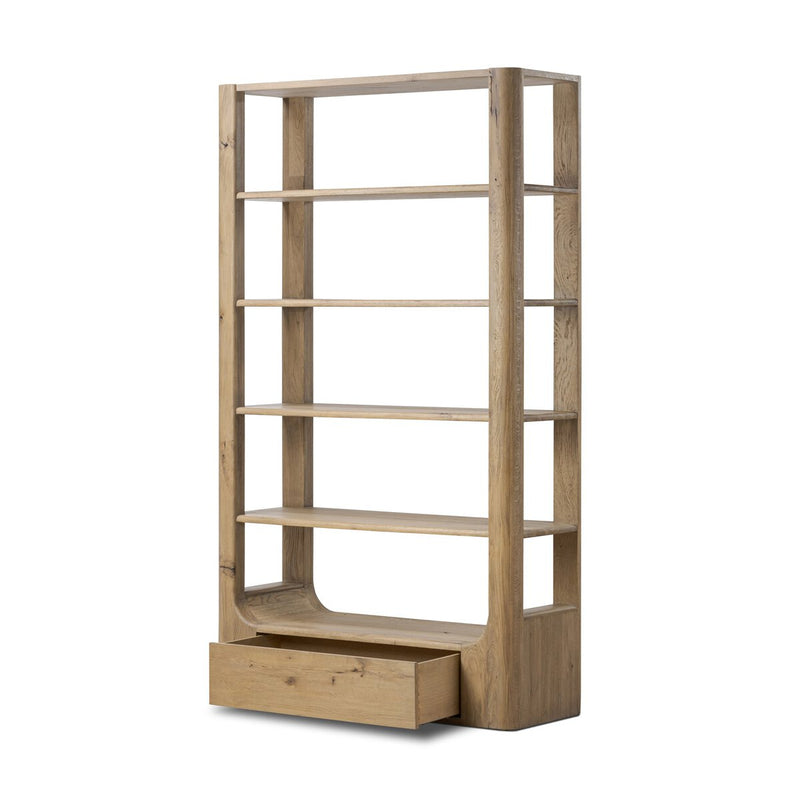 Lloyd Bookcase - Aged Natural Oak Veneer