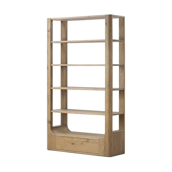 Lloyd Bookcase - Aged Natural Oak Veneer