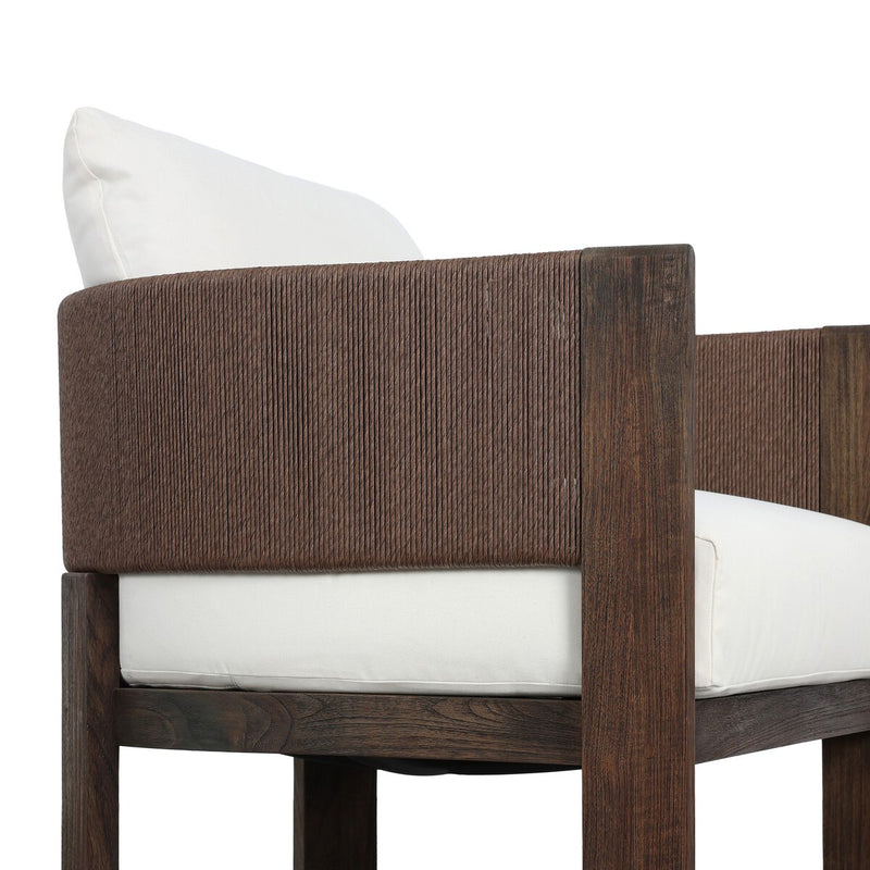Delancy Outdoor Chair - Stained Saddle Brown-fsc