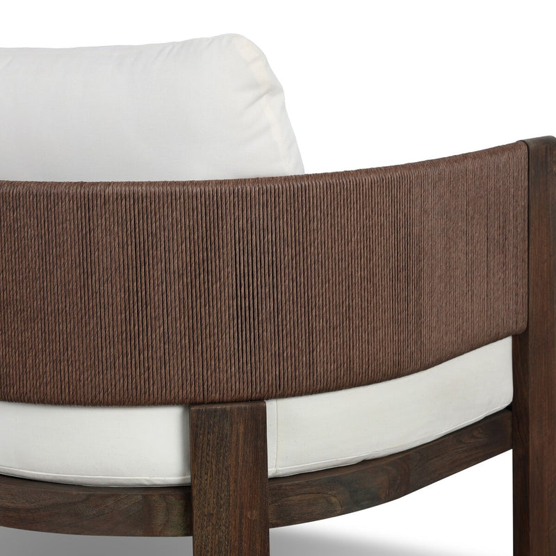 Delancy Outdoor Chair - Stained Saddle Brown-fsc