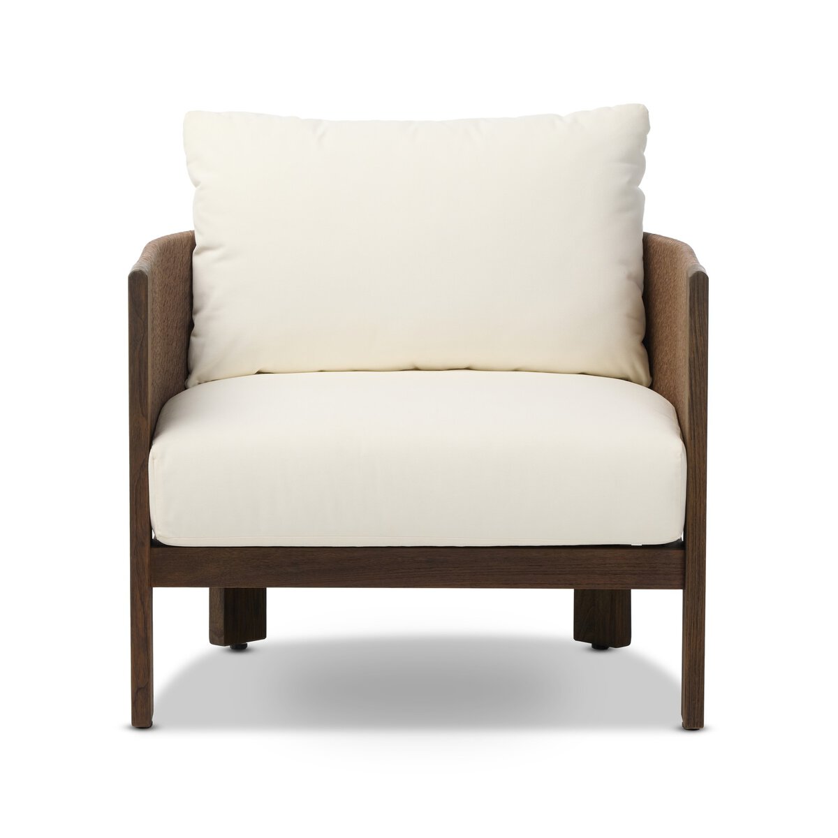 Delancy Outdoor Chair - Stained Saddle Brown-fsc