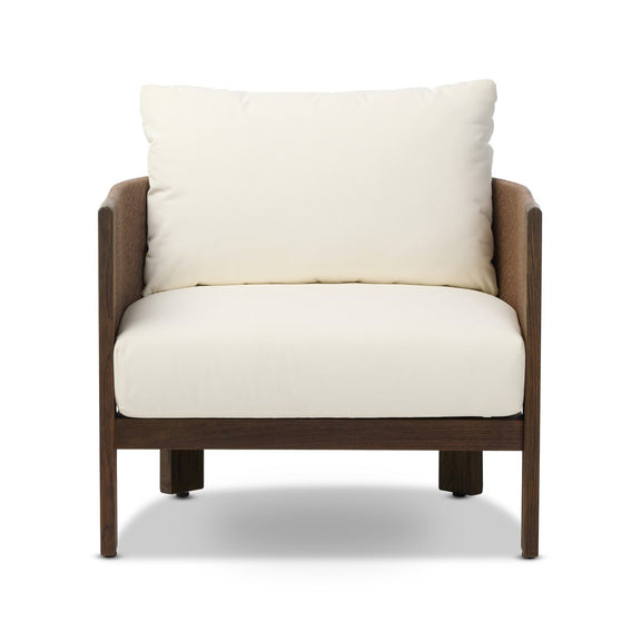 Delancy Outdoor Chair - Stained Saddle Brown-fsc