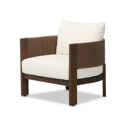 Delancy Outdoor Chair - Stained Saddle Brown-fsc