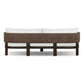 Delancy Outdoor Sofa - Stained Saddle Brown-fsc