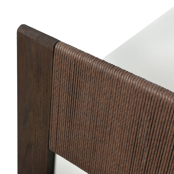 Delancy Outdoor Sofa - Stained Saddle Brown-fsc