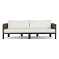 Delancy Outdoor Sofa - Stained Saddle Brown-fsc