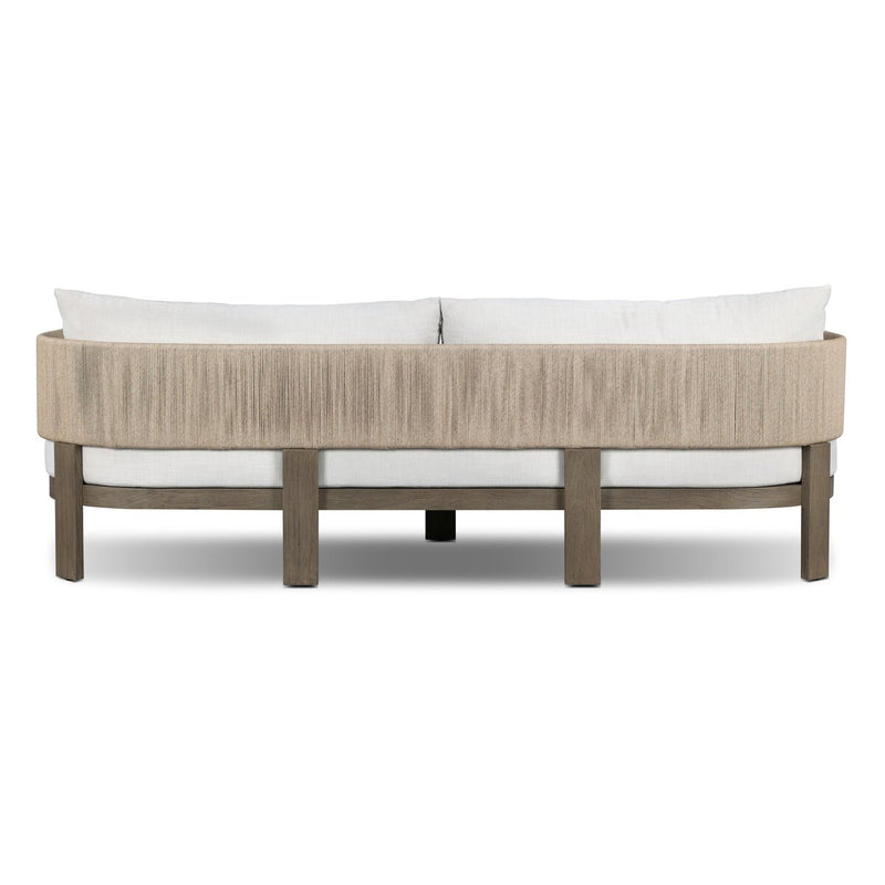 Delancy Outdoor Sofa - Stained Aged Grey-fsc