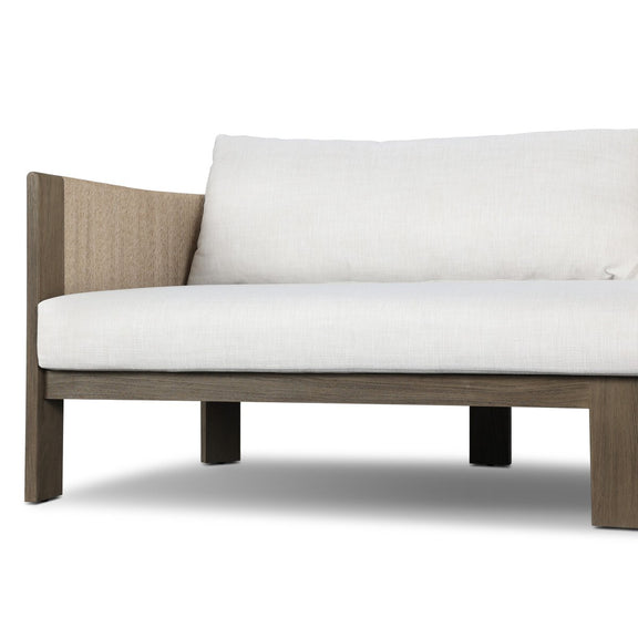 Delancy Outdoor Sofa - Stained Aged Grey-fsc