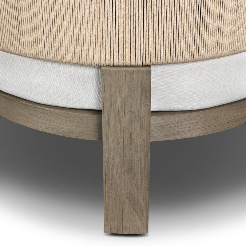 Delancy Outdoor Sofa - Stained Aged Grey-fsc