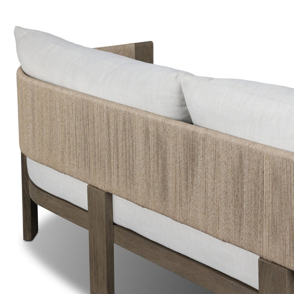 Delancy Outdoor Sofa - Stained Aged Grey-fsc
