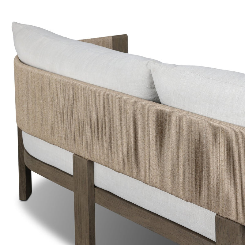 Delancy Outdoor Sofa - Stained Aged Grey-fsc