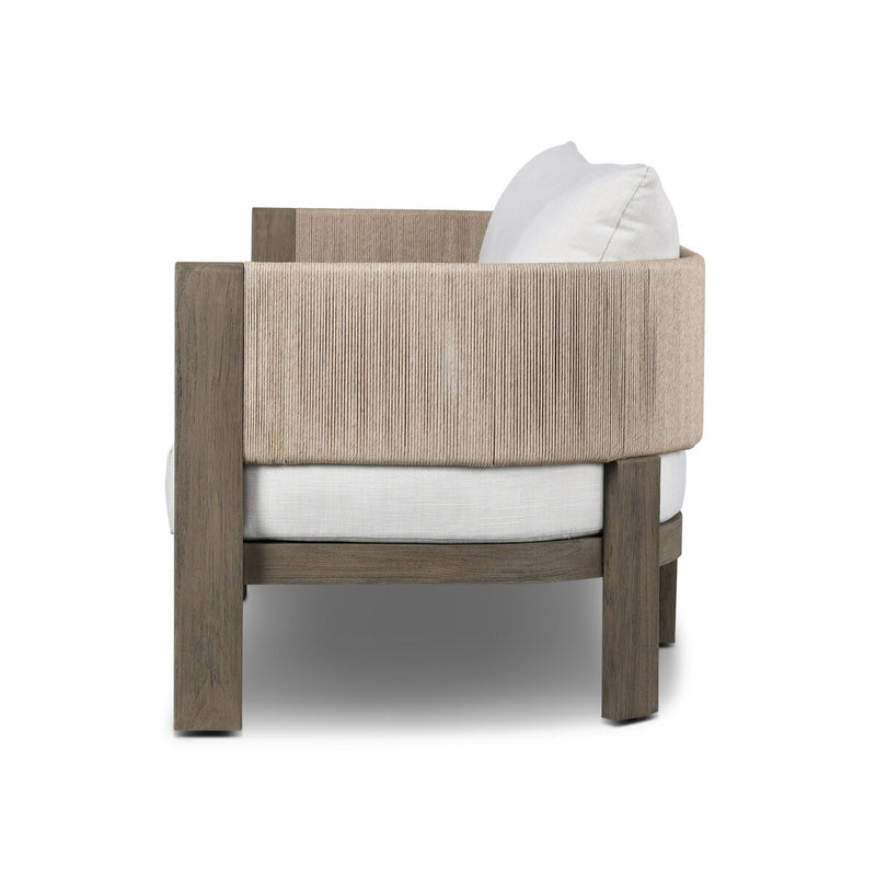 Delancy Outdoor Sofa - Stained Aged Grey-fsc