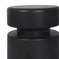 Luka End Table - Black Lavastone