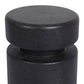 Luka End Table - Black Lavastone