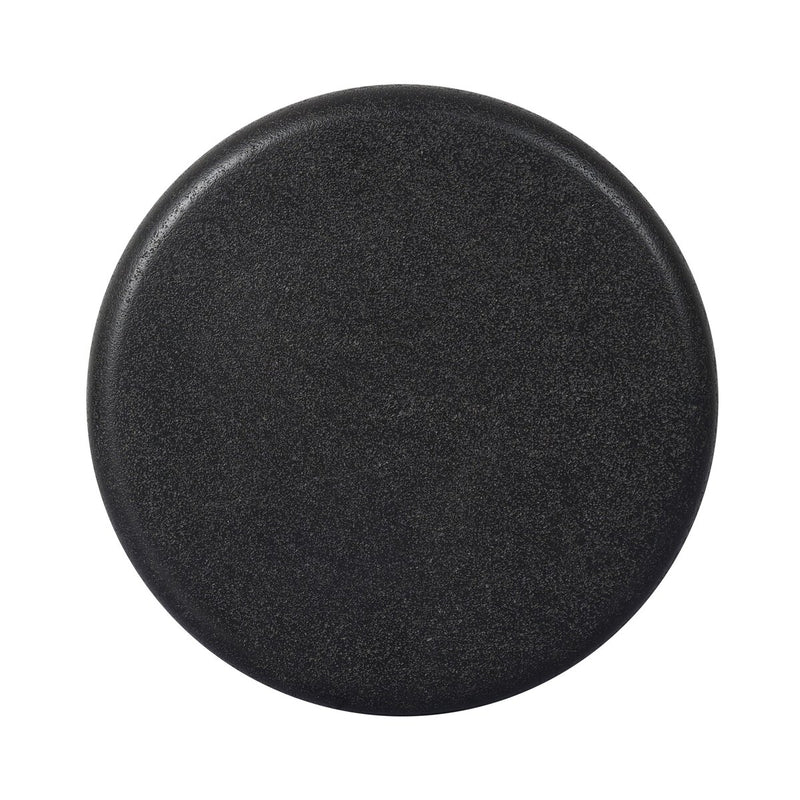 Luka End Table - Black Lavastone