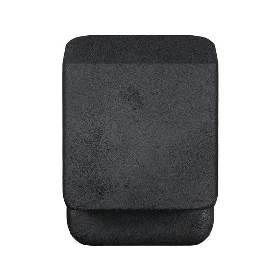 Camille End Table - Black Lavastone