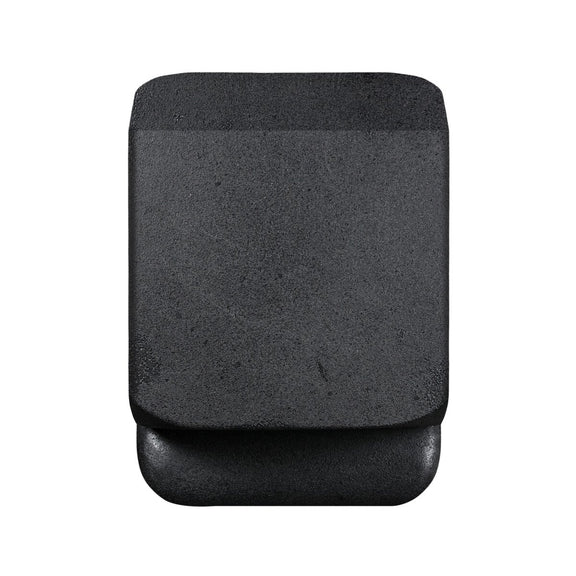 Camille End Table - Black Lavastone