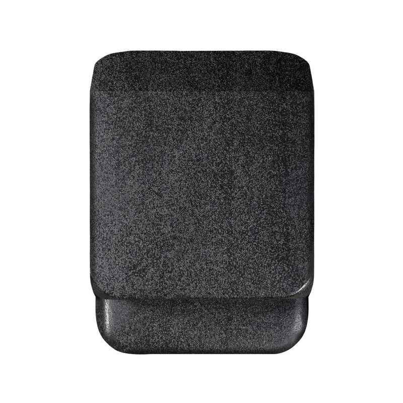 Camille End Table - Black Lavastone