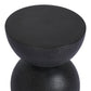 Kolina End Table - Black Lavastone
