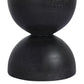 Kolina End Table - Black Lavastone
