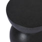 Kolina End Table - Black Lavastone
