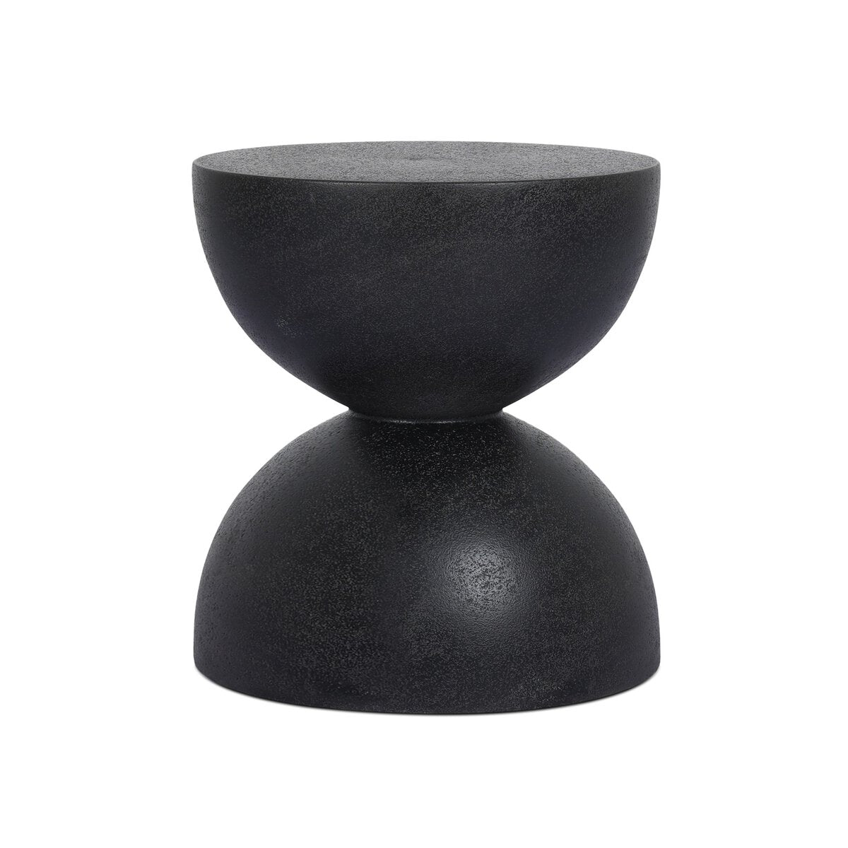 Kolina End Table - Black Lavastone