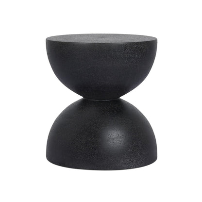 Kolina End Table - Black Lavastone