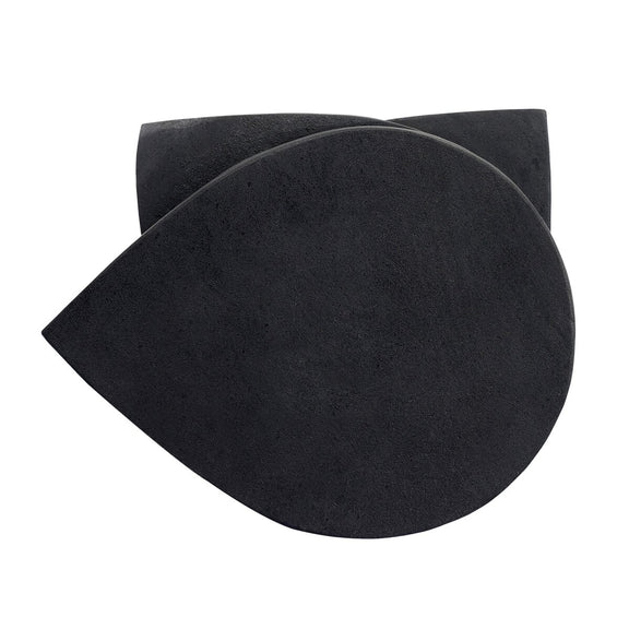 Rockie End Table - Black Lavastone