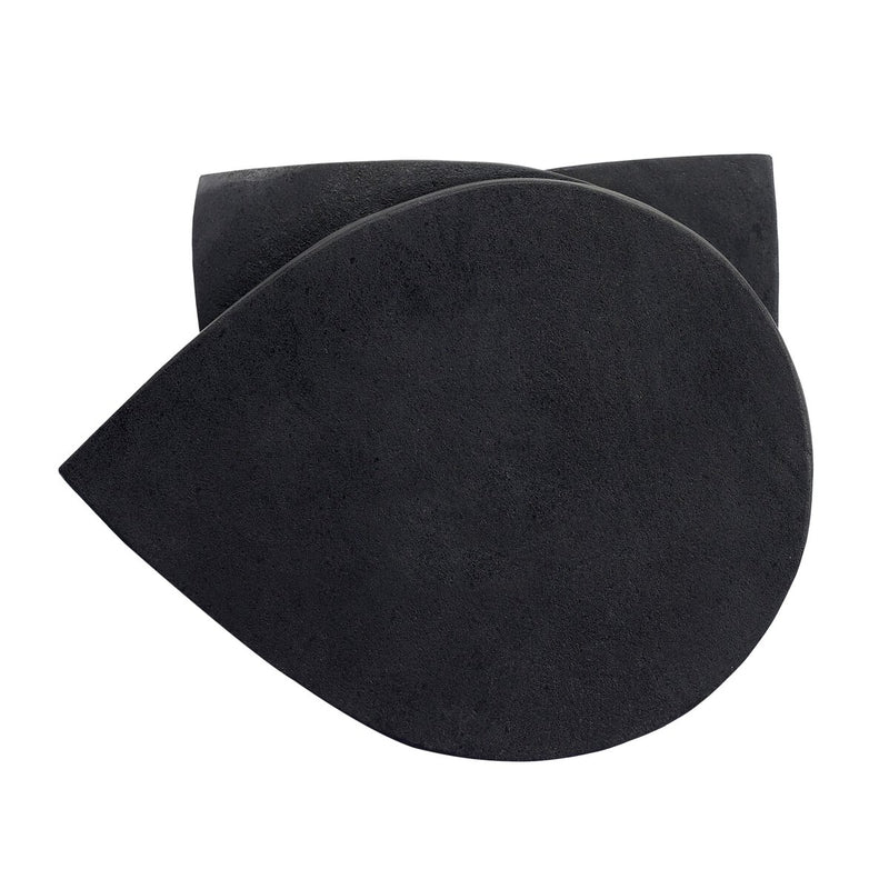 Rockie End Table - Black Lavastone