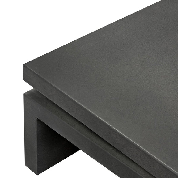 Matthes Outdoor Coffee Table - Charcoal Concrete